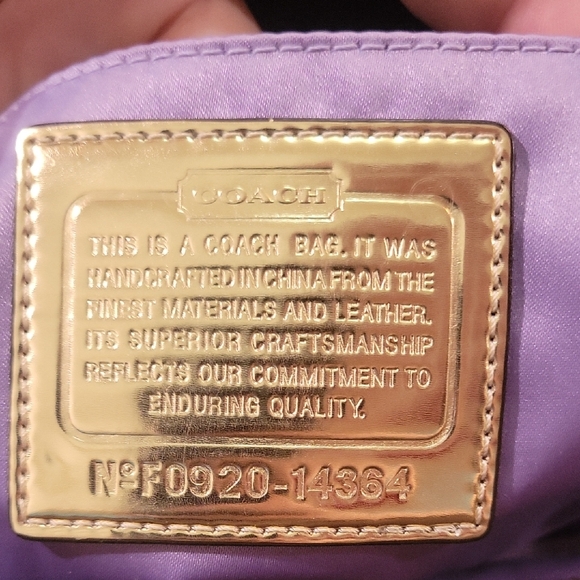 Coach Poppy Chocolate Brown Shoulder Bag with Gold Accents - Picture 10 of 16